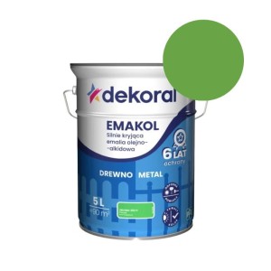 DEKORAL Emalia EMAKOL Strong zielono-żółty 5L