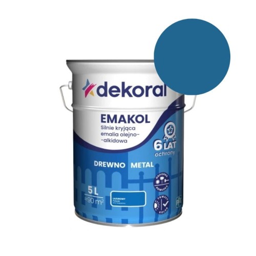 DEKORAL EMAKOL STRONG LAZUROWY 5l