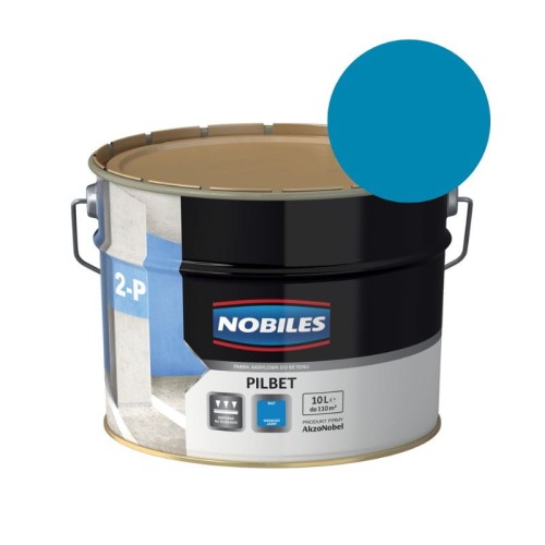 NOBILES Farba akrylowa do betonu PILBET niebieski jasny 10L