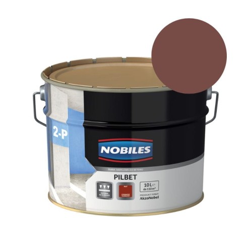 NOBILES Farba akrylowa do betonu PILBET czerwony tlenkowy 10L