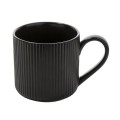FLORINA Filiżanka ze spodkiem bambusowym Alisa 260 ml czarna