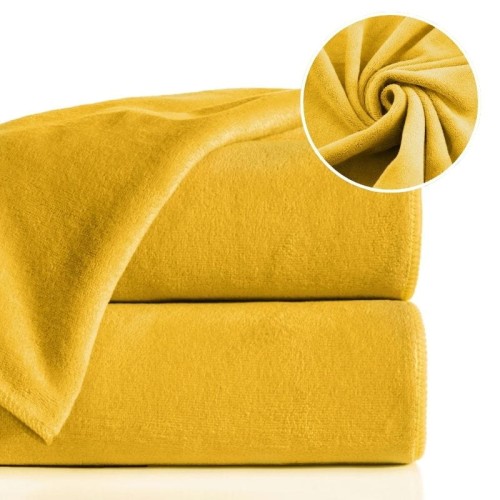 EUROFIRANY Ręcznik szybkoschnący AMY z mikrofibry 80x150 cm musztardowy