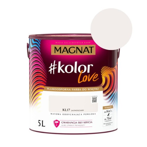 MAGNAT Farba #kolorLove KL17 jasnoszary 5L