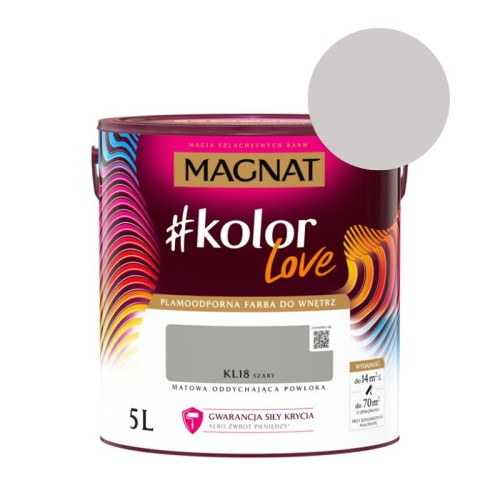 MAGNAT Farba #kolorLove KL18 szary 5L