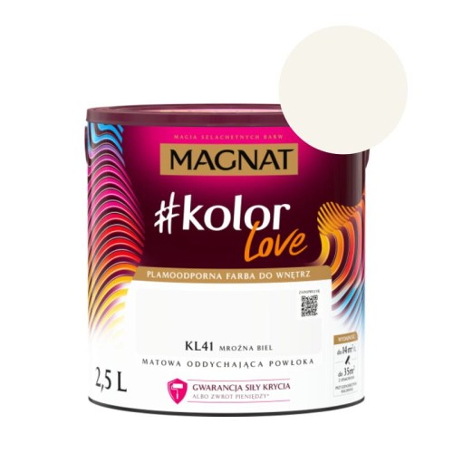 MAGNAT Farba #kolorLove KL41 mroźna biel 2,5L