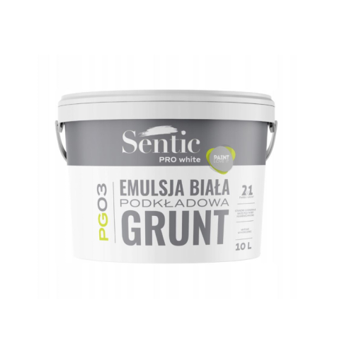 Sentic emulsja podkładowa grunt PG03 10L Biała
