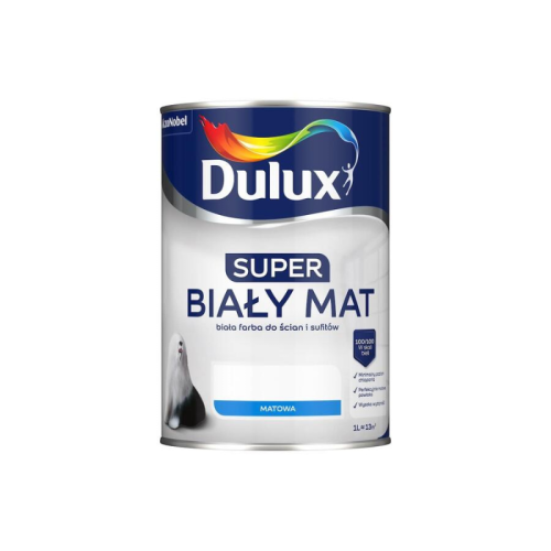Dulux Super biały mat 1L