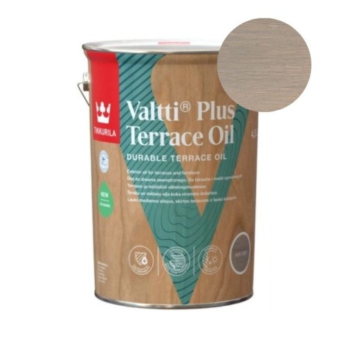 TIKKURILA Olej Valtti Plus Terrace Oil Ash Grey Popielaty 4,5L