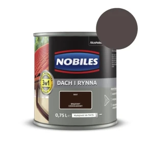 NOBILES Farba Dach i Rynna 0,75L brązowy czekoladowy