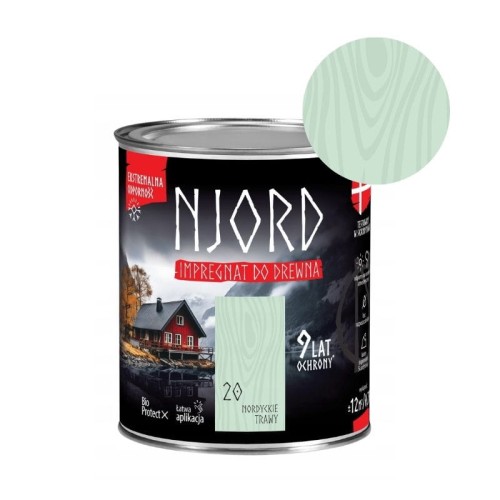 NJORD Impregnat do drewna - nordyckie trawy 0,75L