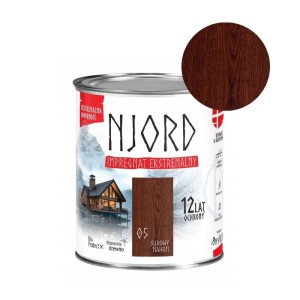 NJORD Impregnat ekstremalny do drewna - surowy mahoń 0,75L