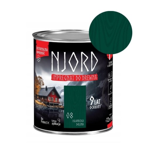 NJORD Impregnat do drewna - islandzka dolina 0,75L