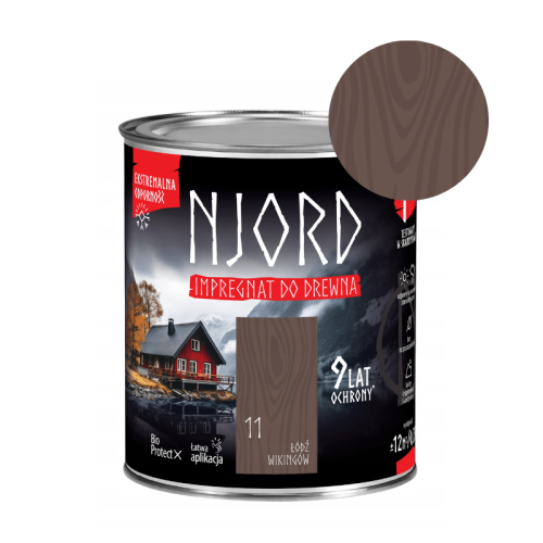 NJORD Impregnat do drewna - łódź Wikingów 0,75L