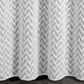 EUROFIRANY Firana MELI 140x250 cm przelotki biała z etaminy wzór 3D