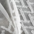 EUROFIRANY Firana MELI 140x250 cm przelotki biała z etaminy wzór 3D