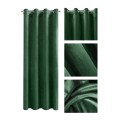 EUROFIRANY Zasłona MELANIE 140x250 cm przelotki ciemnozielona