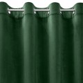 EUROFIRANY Zasłona MELANIE 140x250 cm przelotki ciemnozielona