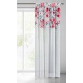 EUROFIRANY Zasłona EDEN 140x270 cm taśma różowe kwiaty