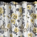 EUROFIRANY Zasłona DELIA 140x250 cm przelotki motyw kwiatowy