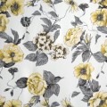 EUROFIRANY Zasłona DELIA 140x250 cm przelotki motyw kwiatowy