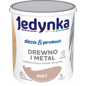 JEDYNKA Deco & Protect Drewno i Metal Mat 5L brązowy