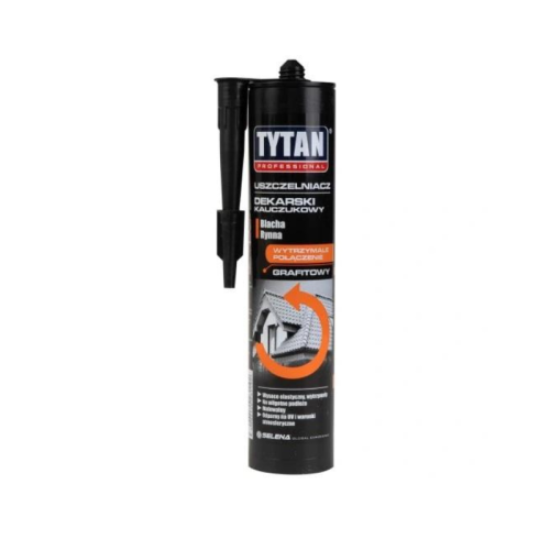 Tytan uszczelniacz dekarski kauczukowy 280 ml grafitowy
