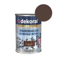 DEKORAL Chlorokauczuk brązowy mahoniowy RAL 8016 0,9L