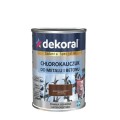 DEKORAL Chlorokauczuk brązowy mahoniowy RAL 8016 0,9L
