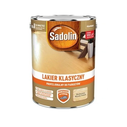 SADOLIN Lakier Klasyczny 4,5L wysoki połysk bezbarwny