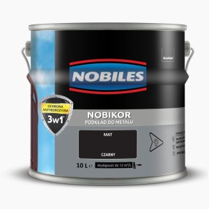 NOBILES Podkład do metalu NOBIKOR 10L czarny mat