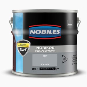 NOBILES Podkład do metalu NOBIKOR 10L popielaty mat