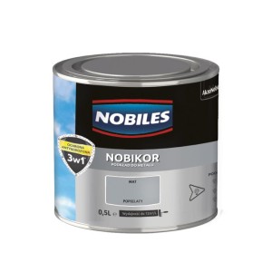 NOBILES Podkład do metalu NOBIKOR 0,5L popielaty mat 