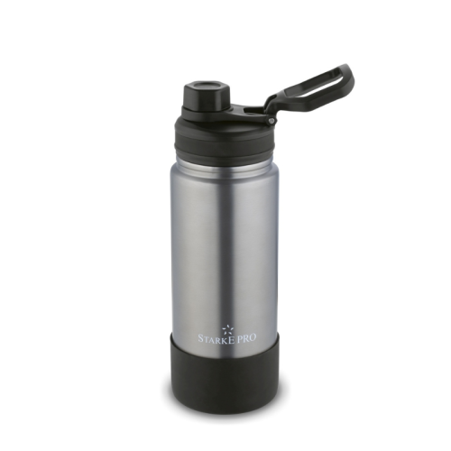 Starke Pro Butelka termiczna Lungo 600 ml srebrna
