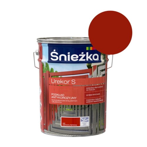 ŚNIEŻKA Podkład antykorozyjny UREKOR S czerwony tlenkowy 5L