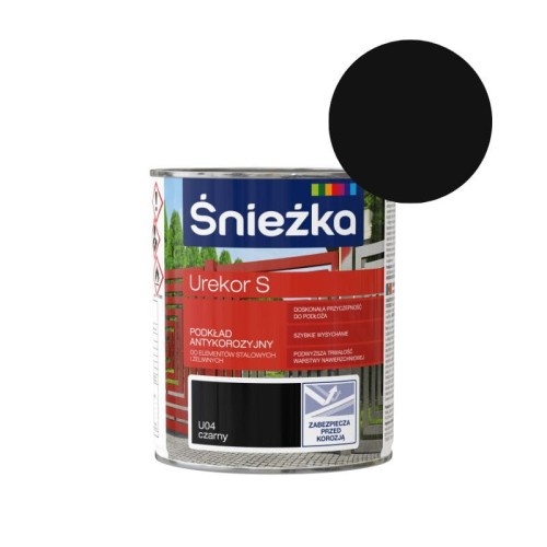 ŚNIEŻKA Podkład antykorozyjny UREKOR S czarny 0,8L