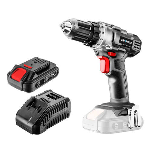 Graphite zestaw wiertarko-wkrętarka, akumulator 2.0 Ah, ładowarka