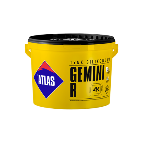 Atlas Gemini R Tynk Silikonowy Biały 25 kg