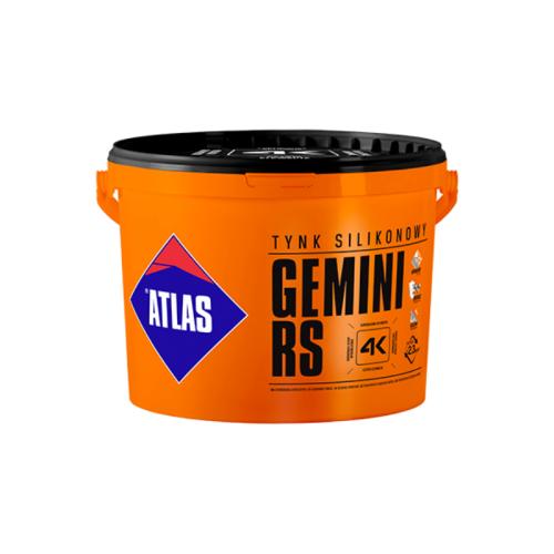 Atlas Gemini RS Tynk Silikonowy Biały 25 kg
