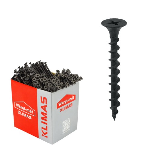 WKRĘT-MET Wkręty do płyt G-K do podłoży drewnianych 3,5x25mm 1000 szt.
