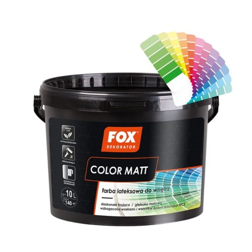 FOX Dekorator Farba Color Matt baza biała 10L