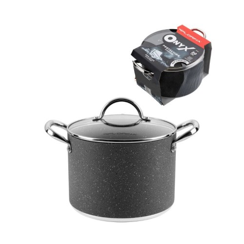 FLORINA Garnek aluminiowy wysoki Onyx 20 cm 4,6L