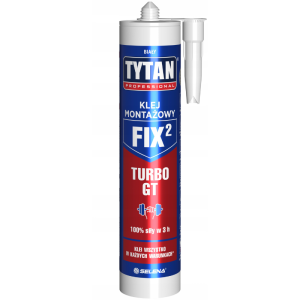 Tytan Professional Fix 2 Klej Montażowy High Tack Gt 290Ml, Biały