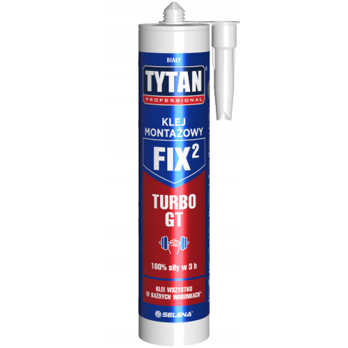 Tytan Professional Fix 2 Klej Montażowy High Tack Gt 290Ml, Biały