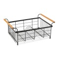 TADAR Suszarka do naczyń z ociekaczem i tacą 44 x 32 x 18,5 cm czarna
