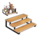 TADAR Stojak na przyprawy 3-poziomowy Bambus 32 x 23,5 x 9,6 cm