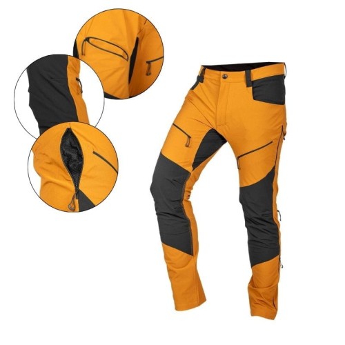 NEO TOOLS Spodnie robocze OUTDOOR, 4 way stretch, musztardowe, r. XL