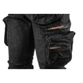 NEO TOOLS Spodnie robocze 5-kieszeniowe DENIM, czarne, r. XXXL