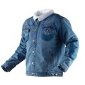 NEO TOOLS Kurtka robocza jeansowa ocieplana DENIM, r. XXXL