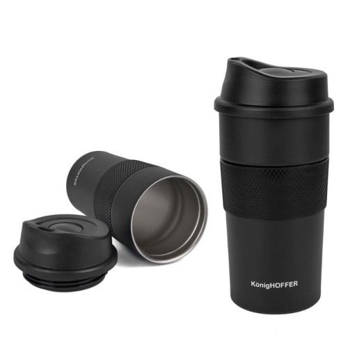 KonigHOFFER Kubek termiczny Elliot 440 ml czarny