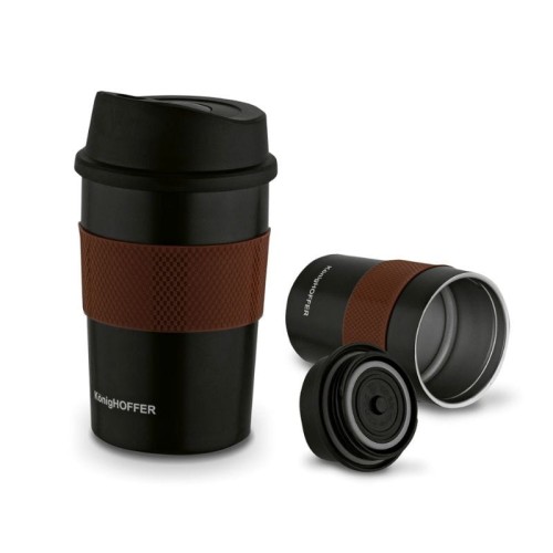KonigHOFFER Kubek termiczny Elliot 330 ml brązowy